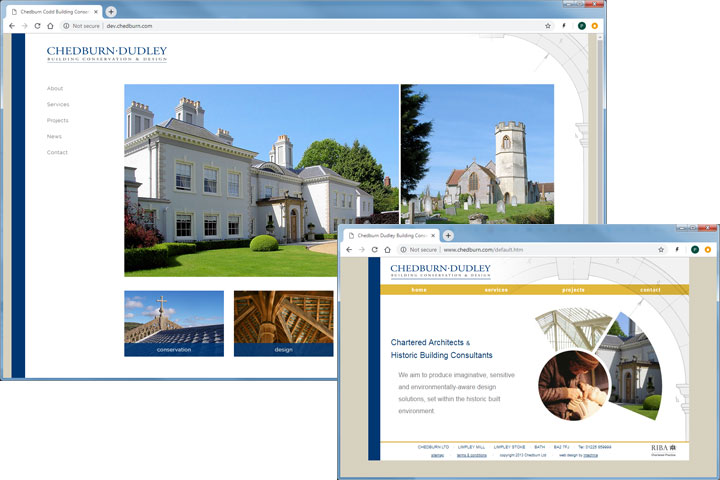 Old and New Websites